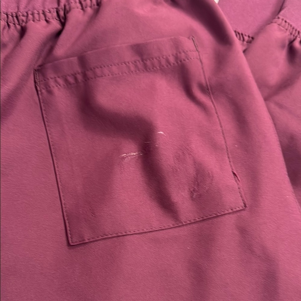 Red Tapered Joggers with Adjustable Waist - Picture 6 of 8